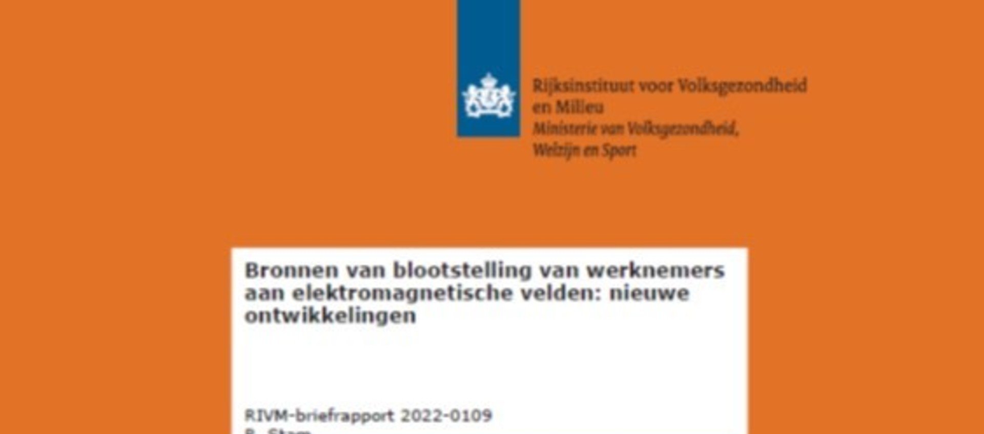 Bronnen van blootstelling van werknemers aan elektromagnetische velden: