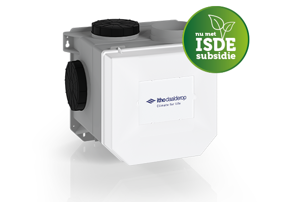 ISDE-subsidie voor alle HRU en CVE ventilatiesystemen